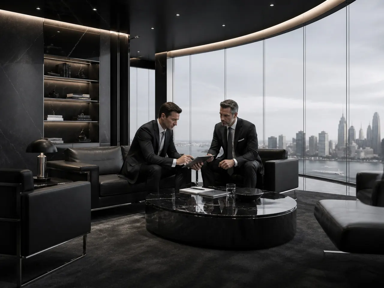 Premium financial consulting visual